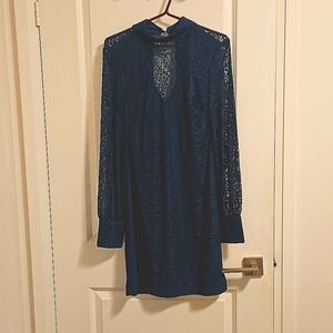 RW&CO Teal Lace Dress